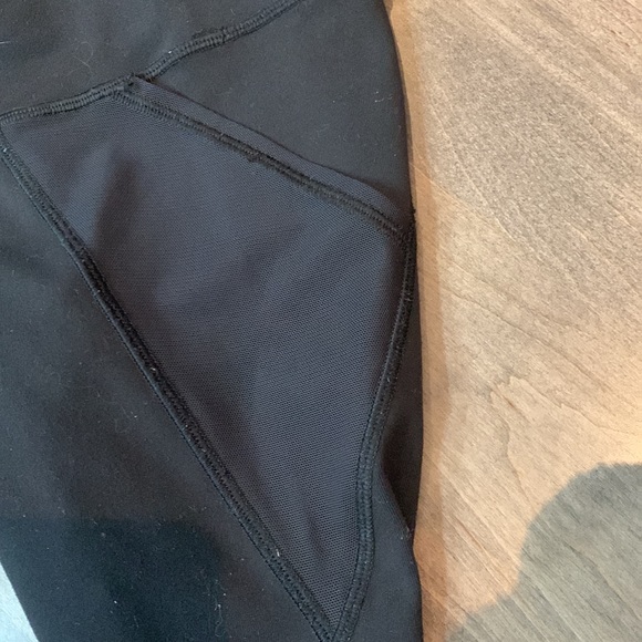 Black Ivivva Capris with Mesh Details - Picture 3 of 4